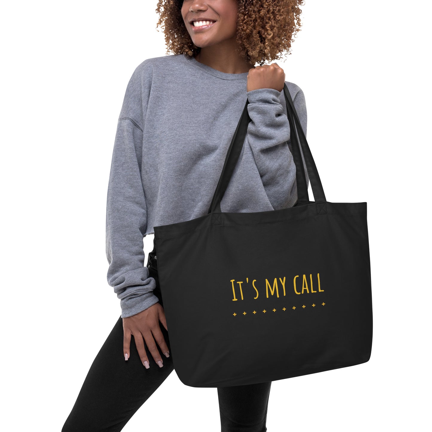 It's my call large organic tote bag